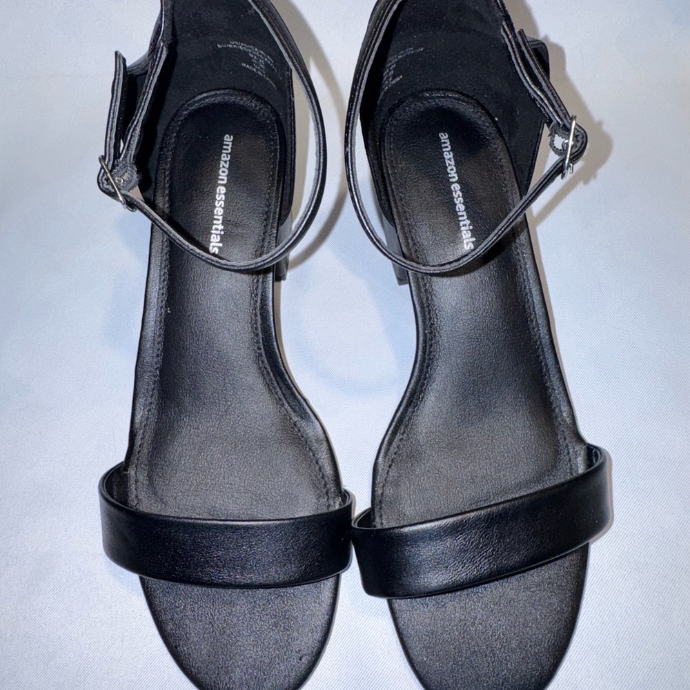 Amazon Essentials Black Strap Heels - image 14
